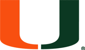 Miami Hurricanes Logo - Green and Orange U